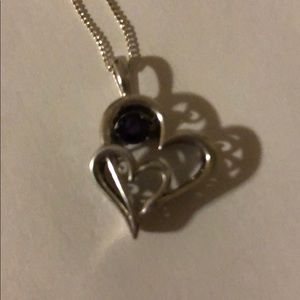 Double heart necklace